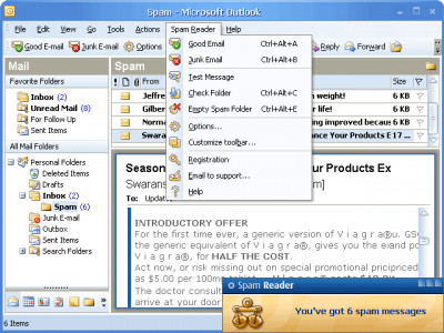 Spam Reader 3.8 screenshot