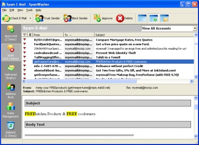 SpamWasher 2.0.1000 screenshot