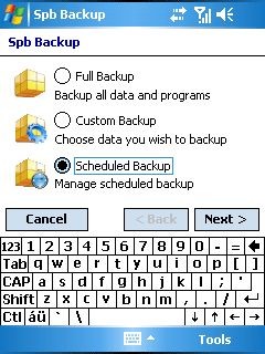 Spb Backup 1.5 screenshot
