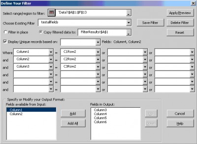 Spinnaker DB Tools for Excel 97 etc 2.64 screenshot