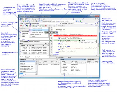 SplineTech VBS Debugger PRO 7.36 screenshot