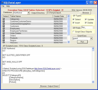 SQLDataLayer 1.0 screenshot
