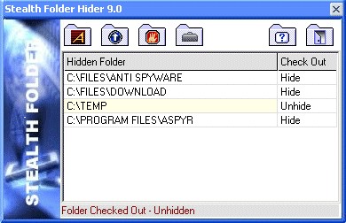 Stealth Folder Hide XP 9.3 screenshot