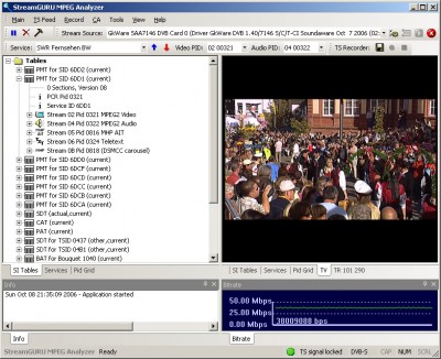 StreamGuru MPEG & DVB Analyzer 3.00 screenshot