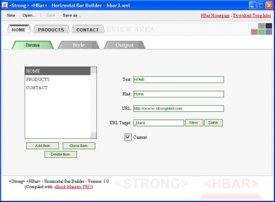 Strong HBar 1.10 screenshot