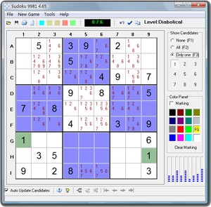 Sudoku 9981 5.01 screenshot