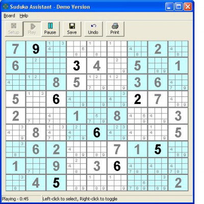 Sudoku Assistant 1.01 screenshot
