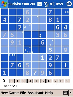 Sudoku Mini 2006 1.7 screenshot