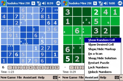 Sudoku Mini 2007 2.51 screenshot
