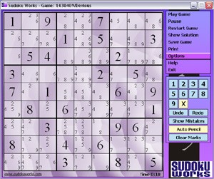 Sudoku Works 3.0.125 screenshot