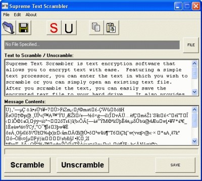 Supreme Text Scrambler 1.26 screenshot