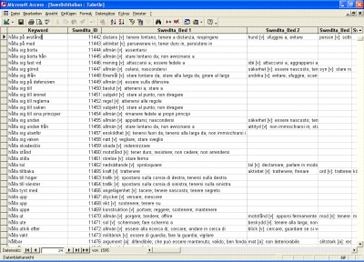 Swedish Italian Database 1.0 screenshot