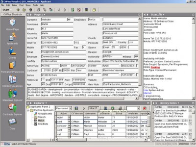 Swiftpro CVPlus Visual Recruitment Software 2.1.8 screenshot
