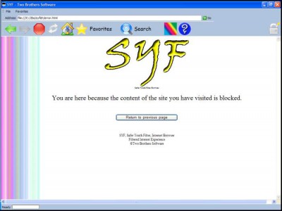 SYF - Safer Youth Filter 1.0 screenshot