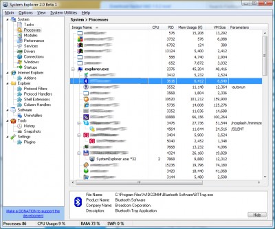 System Explorer 5.9.1 screenshot
