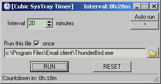 SysTray Timer 1.3.01 screenshot