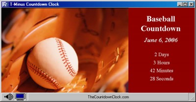 T-Minus Baseball Countdown 6.0 screenshot