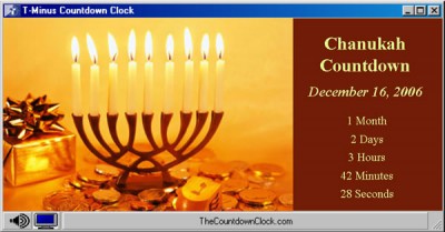 T-Minus Chanukah Countdown 6.0 screenshot