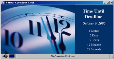 T-Minus Deadline Countdown 6.0 screenshot