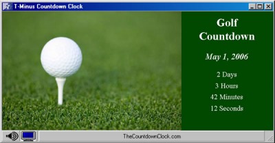 T-Minus Golf Countdown 6.0 screenshot