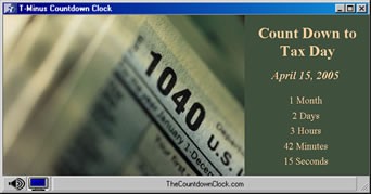 T-Minus Tax Day Countdown 6.0 screenshot