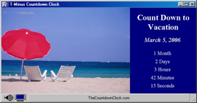 T-Minus Vacation Countdown 6.0 screenshot