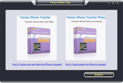 Tansee iPhone Copy 3.0.0.0 screenshot