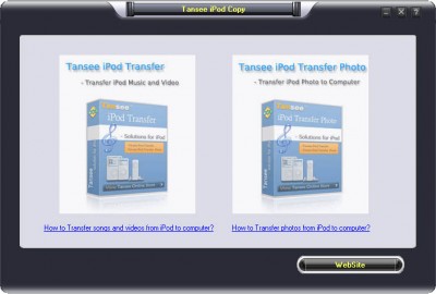Tansee iPod Copy Pack 1.0 screenshot