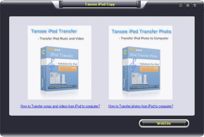 Tansee iPod Copy Suite 2.0 screenshot