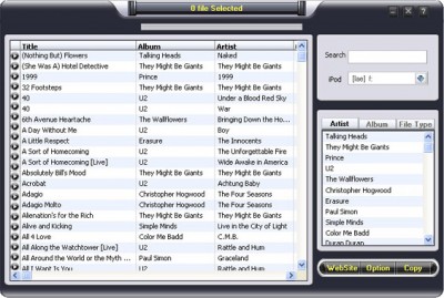 Tansee iPod Transfer f 3.0 screenshot