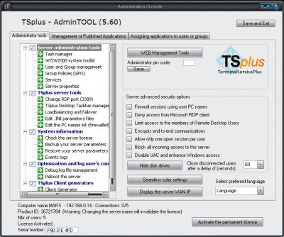 Terminal Service Plus 5.20.12.20 screenshot