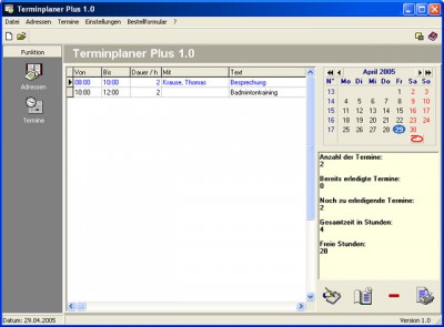 Terminplaner Plus 1.0 screenshot