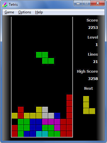 Tetris 1.7.5 screenshot