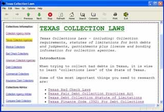 Texas Collection Laws 1.0.1 screenshot