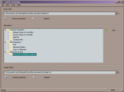 Text File Workshop 3.0.1 screenshot