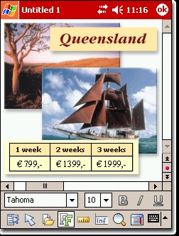 TextMaker for Pocket PCs 2006 screenshot