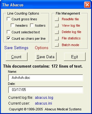 The Abacus 3.0 screenshot