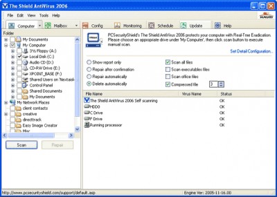 The Shield Pro - Antivirus and Firewall 2006 screenshot