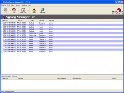 TheOne SysLog Manager Lite 3.5.0 screenshot