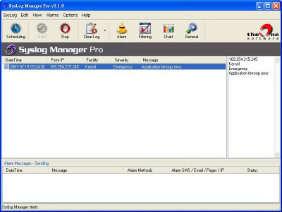 TheOne SysLog Manager Pro 3.7.0 screenshot