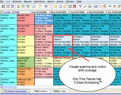 Time Tracker Scheduling Software 5.103 screenshot