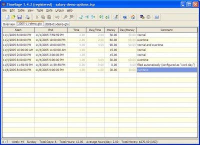 TimeSage 1.4.9 screenshot