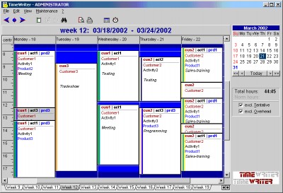 TimeWriter 2.0 screenshot