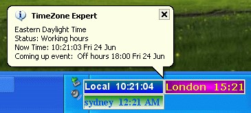 Timezone Expert  world time zone clock Gold Edtion 2.8.01 screenshot