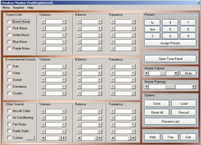 Tinnitus Masker Pro : Tinnitus Relief Software 2.1 screenshot