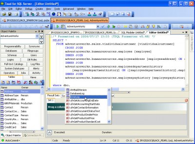 Toad for SQL Server 2.0 screenshot