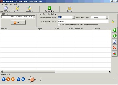 Top CD Ripper and Converter 1.0 screenshot