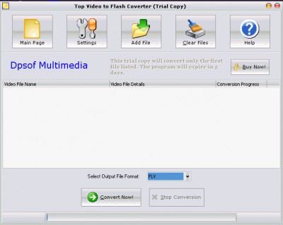 Top Video to Flash Converter 2007 screenshot