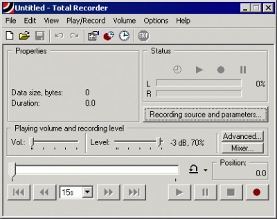 Total Recorder Standard Edition 5.2 screenshot