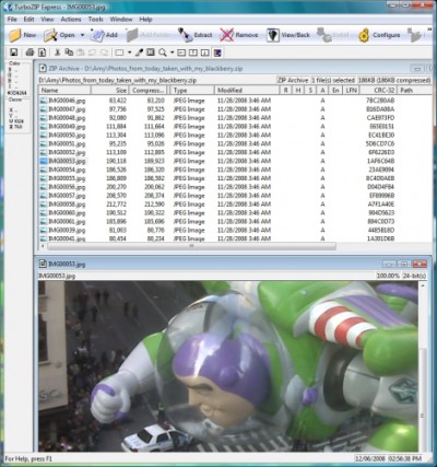 TurboZIP Express 7.1 screenshot